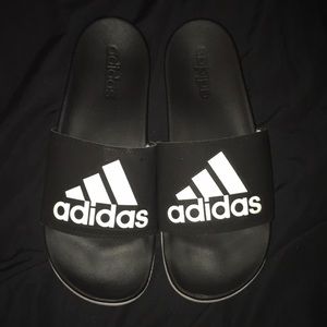 Adidas Slides With Adidas Symbol